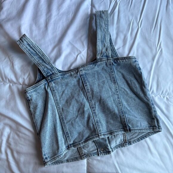 art class Blue Denim Tank Top, XL - Picture 4 of 5